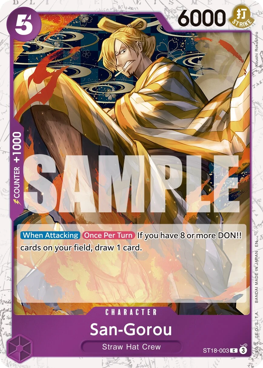 Carte One Piece anglaise San-Gorou ST18-003 C