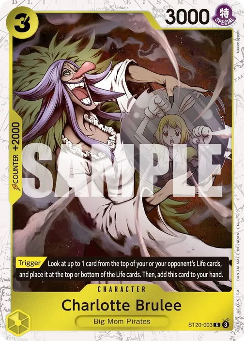 Carte One Piece anglaise ST20-003 Charlotte Brulee (version 2)