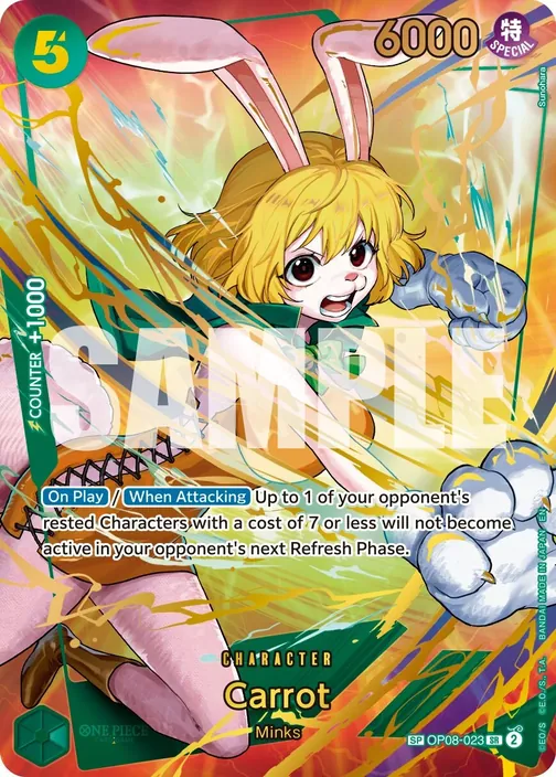 Carte One Piece anglaise OP08-023 Carrot (version 2)