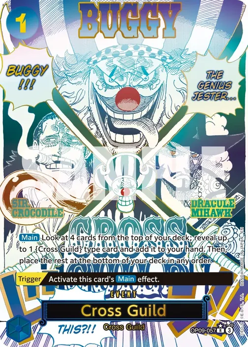 Carte One Piece anglaise OP09-057 Cross Guild (version 2)