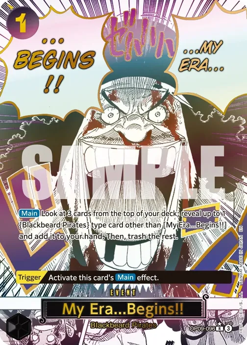 Carte One Piece anglaise OP09-096 My Era...Begins!! (version 2)