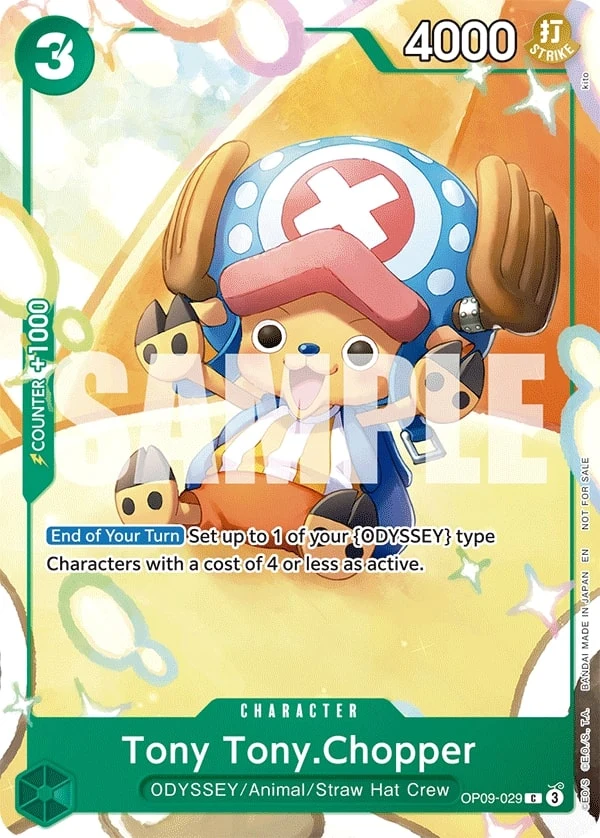 Carte One Piece anglaise Tony Tony.Chopper OP09-029 C