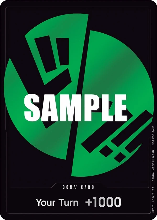 Carte One Piece anglaise DON!! Card (Green Zoro)