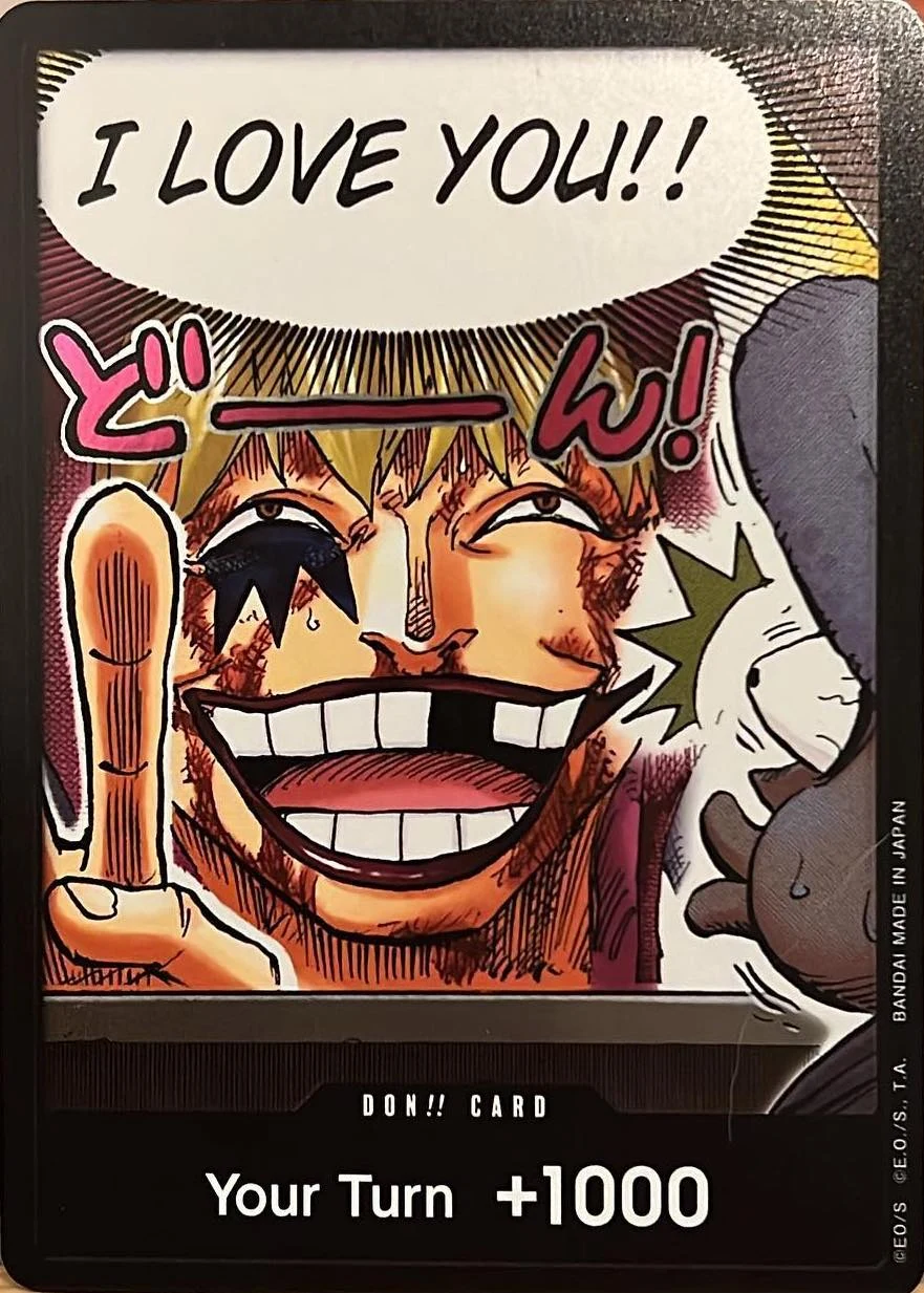 Carte One Piece anglaise DON!! Card 'I Love You!!'
