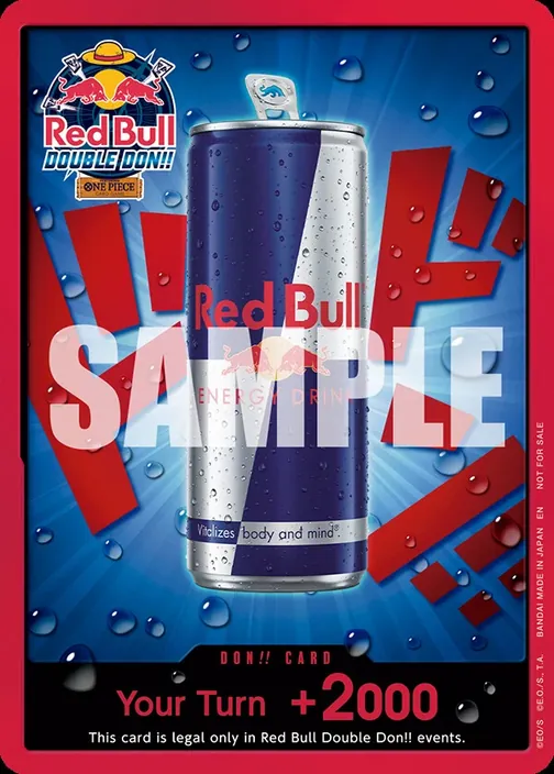 Carte One Piece anglaise  Red Bull Double DON !! Card (version 48)
