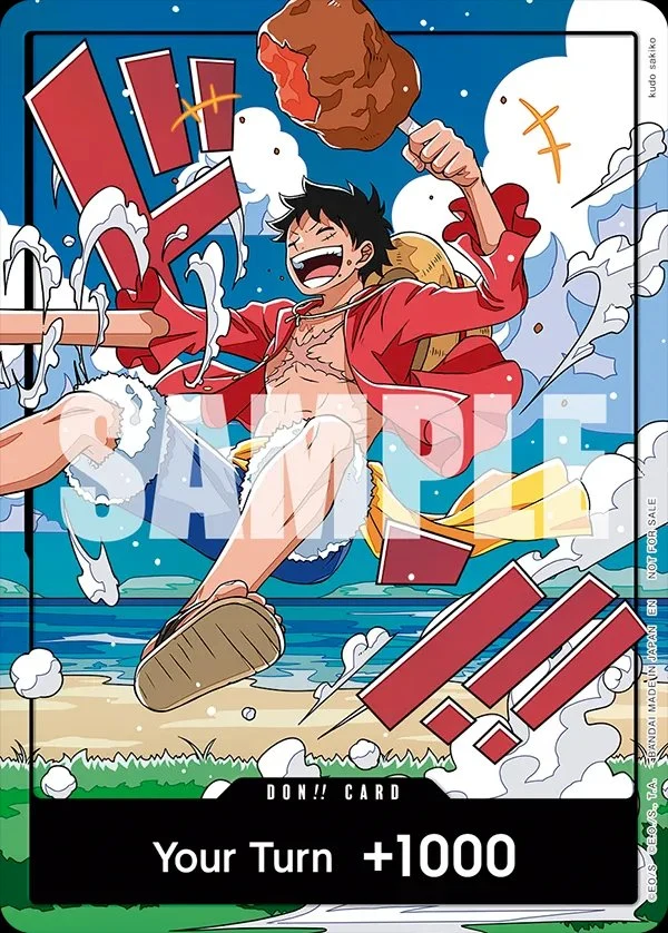 Carte One Piece anglaise DON!! Card Luffy Puzzle