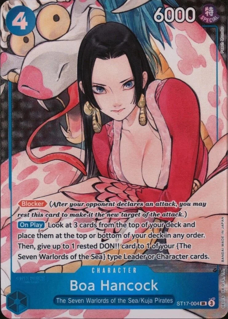 Carte One Piece anglaise Boa Hancock ST17-004 SR