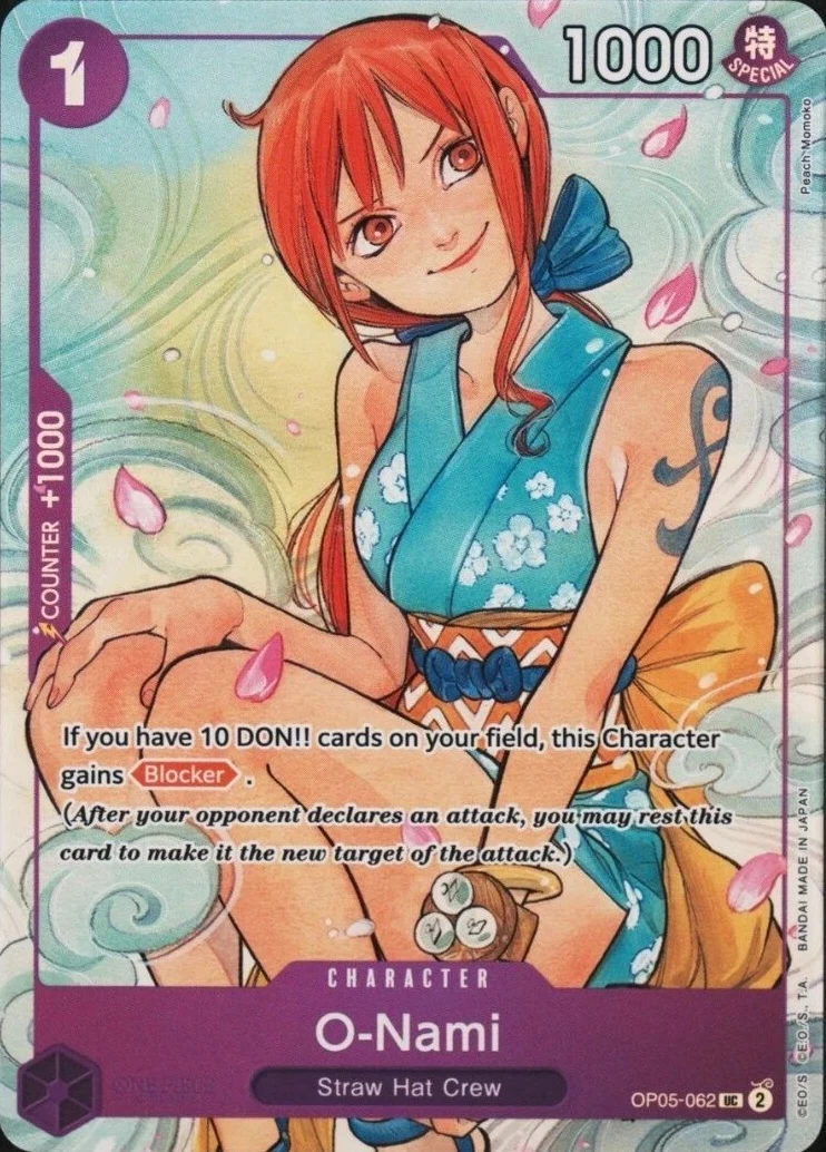 Carte One Piece anglaise O-Nami OP05-062 UC