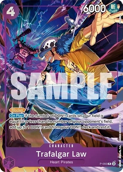 Carte One Piece anglaise P-093 Trafalgar Law