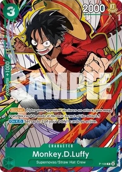 P-108 Monkey.D.Luffy illustrée par Ryuda (édition anglaise)