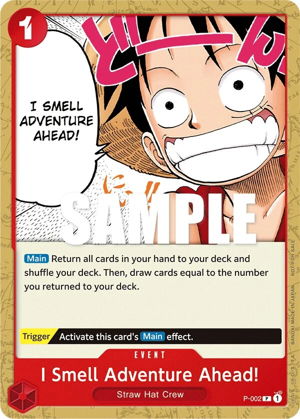 Carte One Piece anglaise I Smell Adventure!!! P-002 P