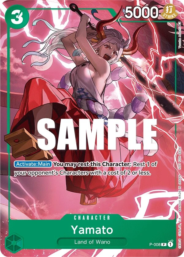 Carte One Piece anglaise Yamato P-008 P