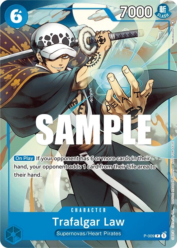 Carte One Piece anglaise Trafalgar Law P-009 P