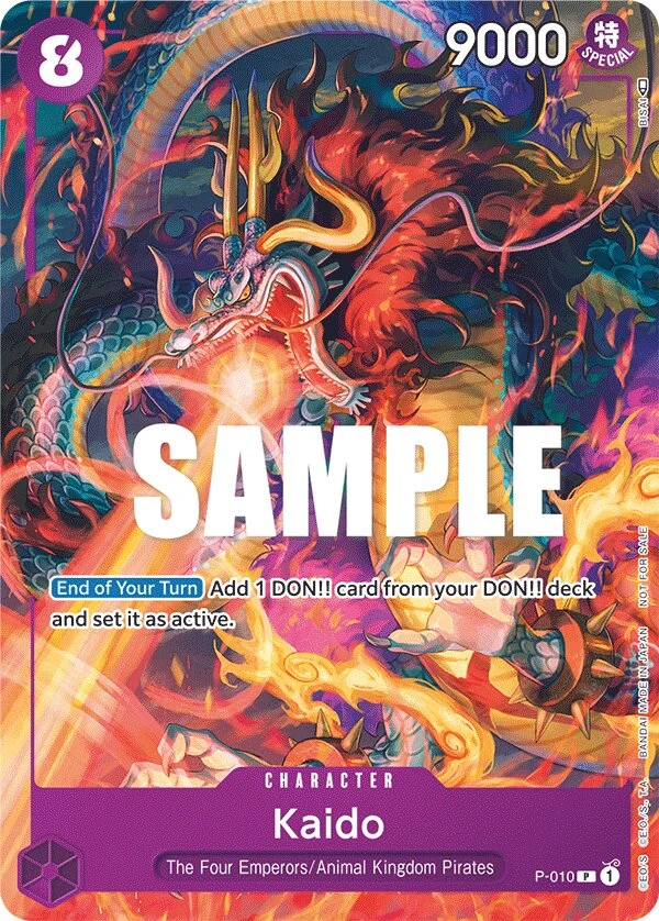 Carte One Piece anglaise Kaido P-010 P