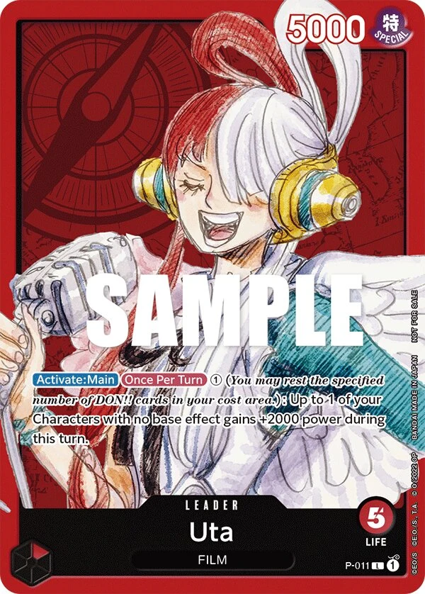 Carte One Piece anglaise Uta P-011 L