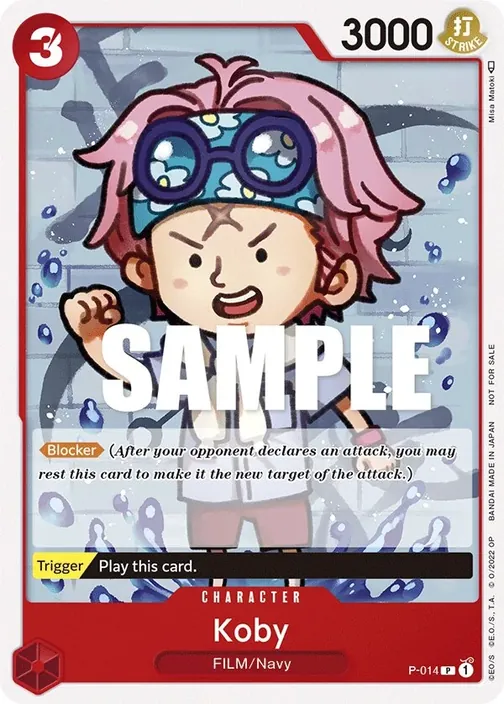 Carte One Piece anglaise P-014 Koby