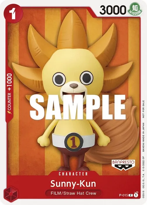 Carte One Piece anglaise P-015 Sunny-Kun