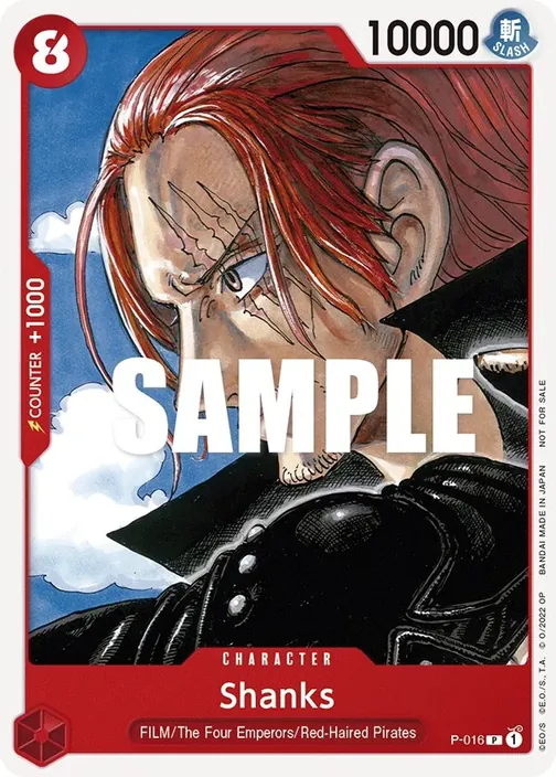 Carte One Piece anglaise P-016 Shanks