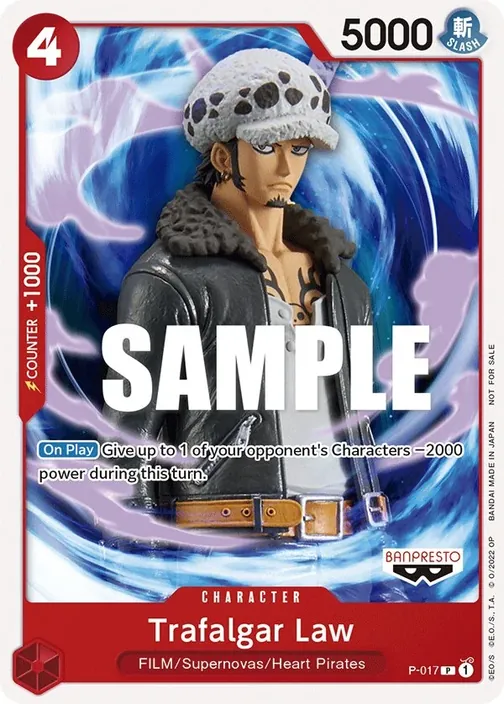 Carte One Piece anglaise P-017 Trafalgar Law