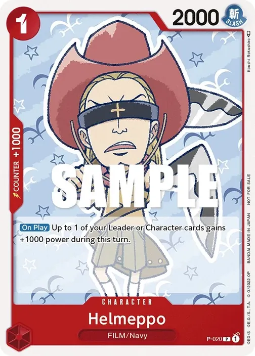 Carte One Piece anglaise P-020 Helmeppo