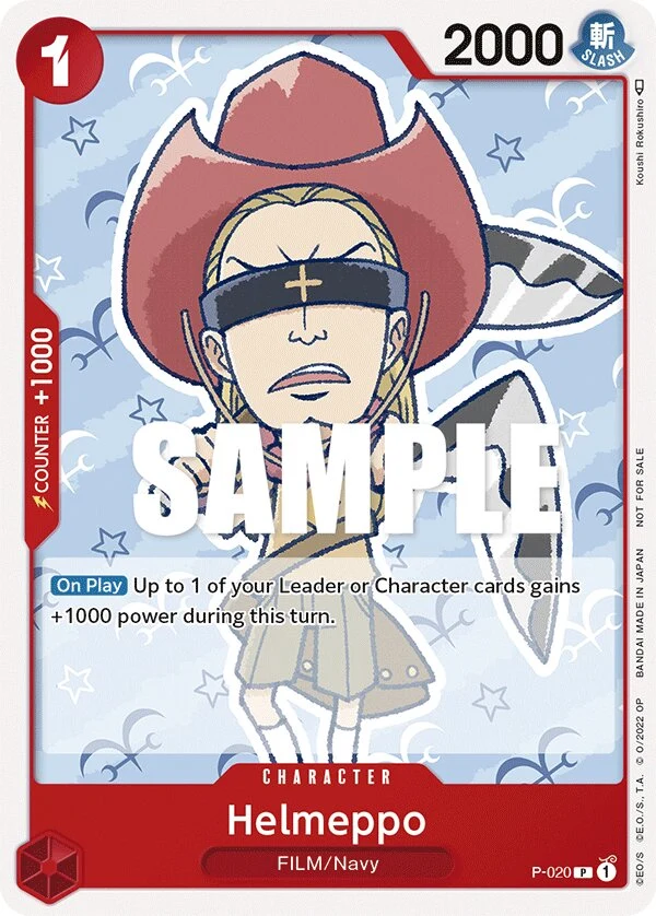 Carte One Piece anglaise Helmeppo P-020 P