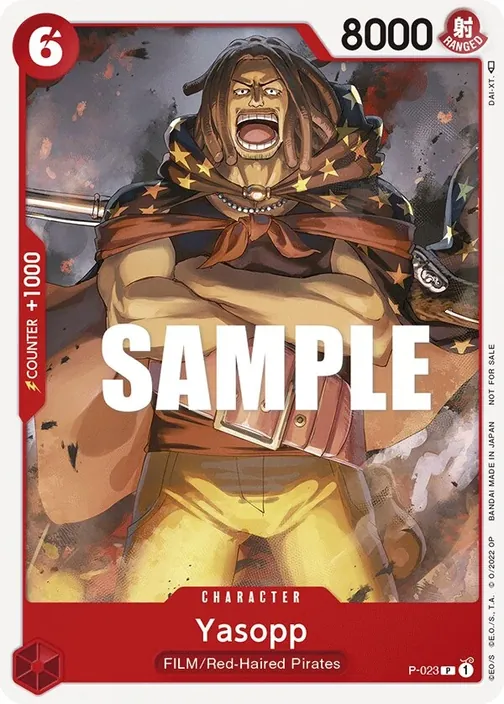 Carte One Piece anglaise P-023 Yasopp