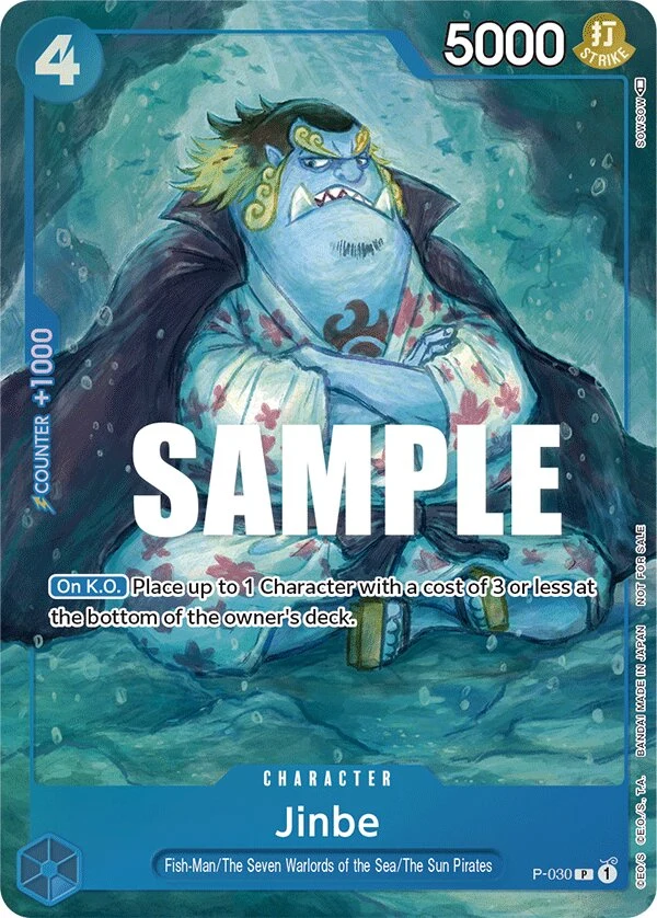 Carte One Piece anglaise Jinbe P-030 P