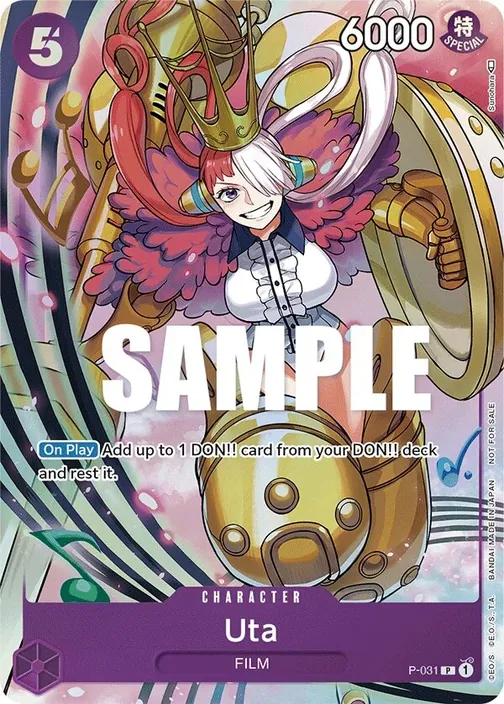 Carte One Piece anglaise P-031 Uta