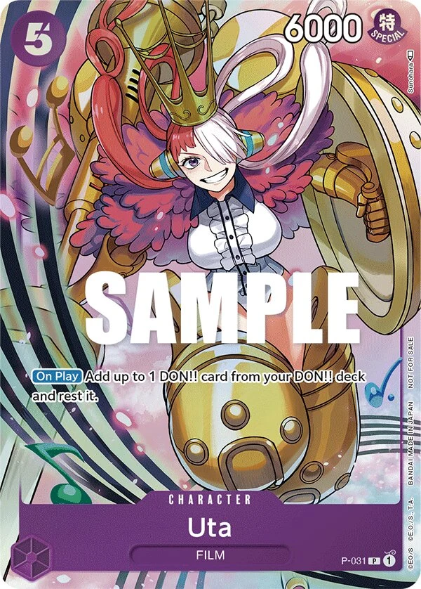 Carte One Piece anglaise Uta P-031 P