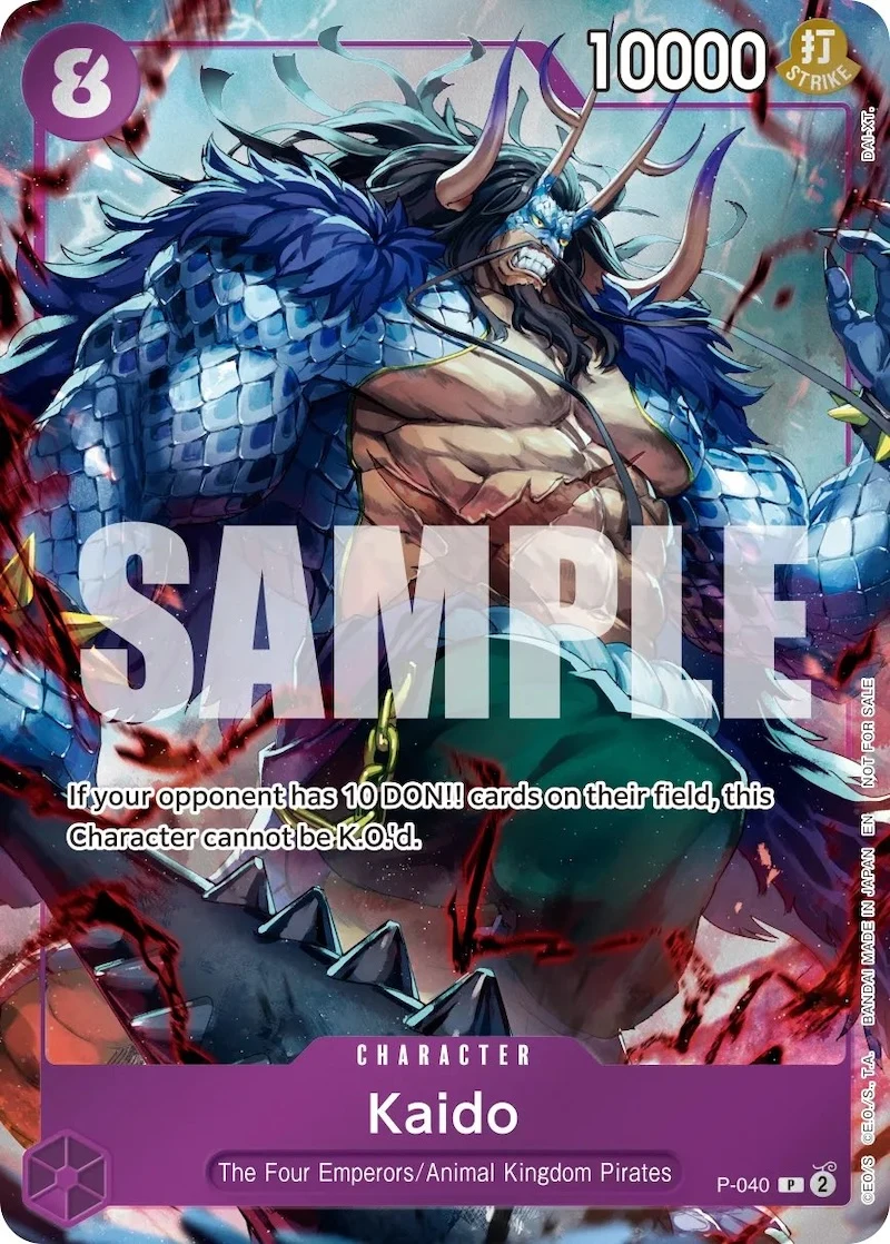 Carte One Piece anglaise Kaido P-040 P