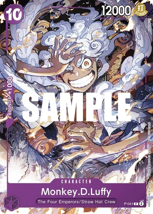 Carte One Piece anglaise P-041 Monkey.D.Luffy