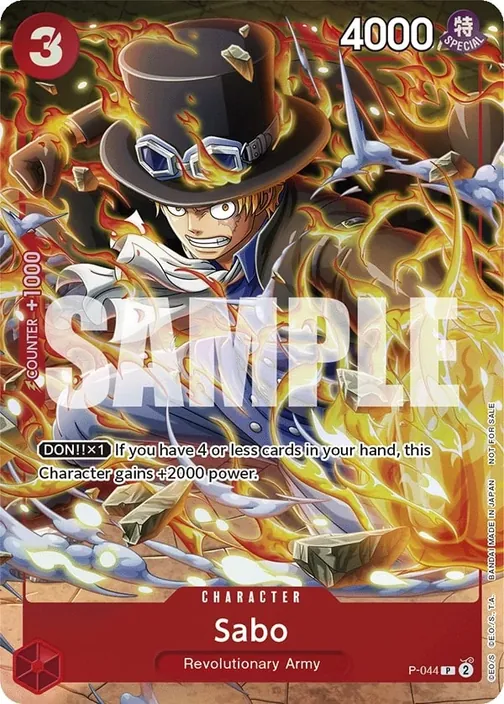 Carte One Piece anglaise P-044 Sabo