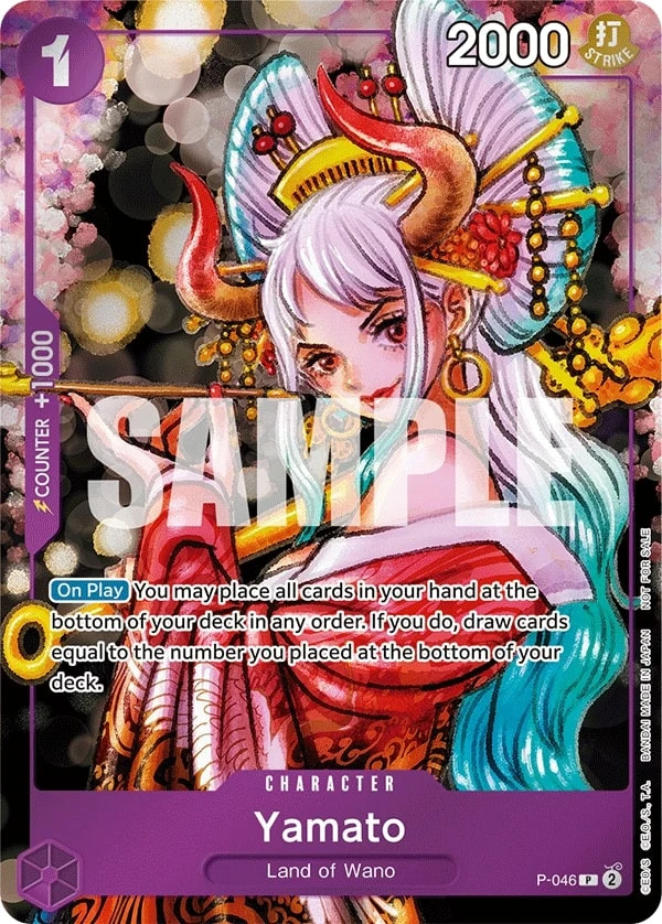 Carte One Piece anglaise Yamato P-046 P