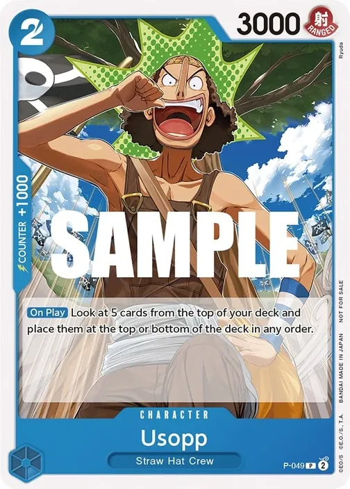Carte One Piece anglaise P-049 Usopp