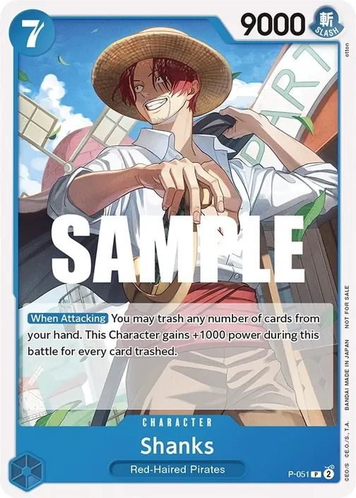 Carte One Piece anglaise P-051 Shanks
