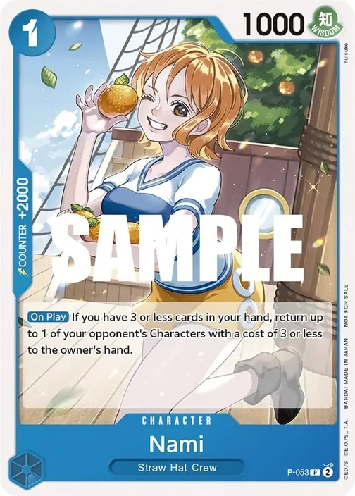 Carte One Piece anglaise P-053 Nami