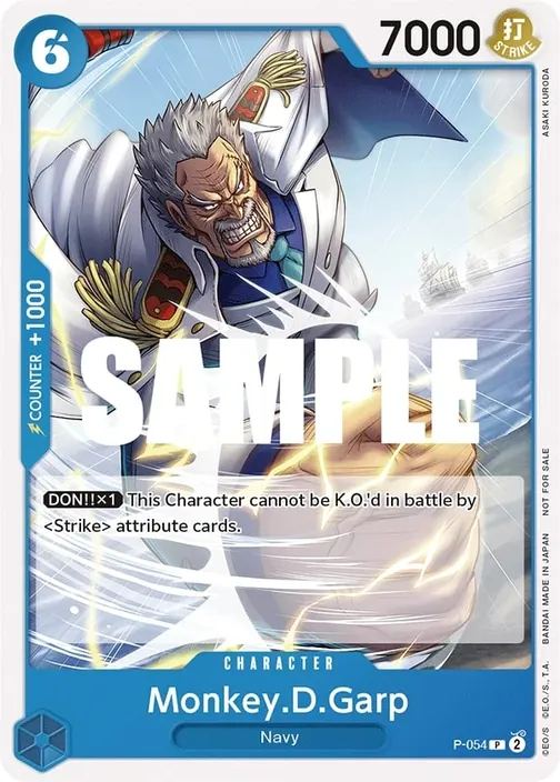 Carte One Piece anglaise P-054 Monkey.D.Garp