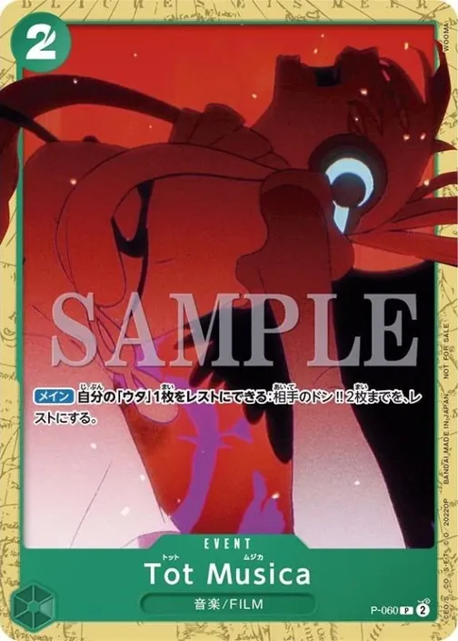 Carte One Piece anglaise P-060 Tot Musica
