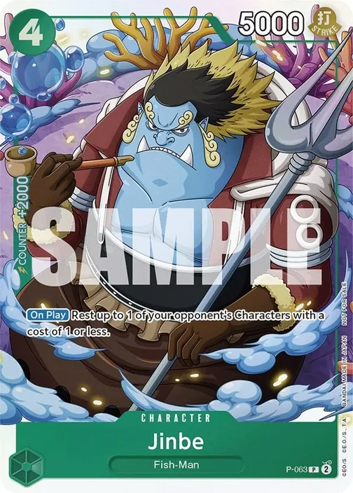 Carte One Piece anglaise P-063 Jinbe