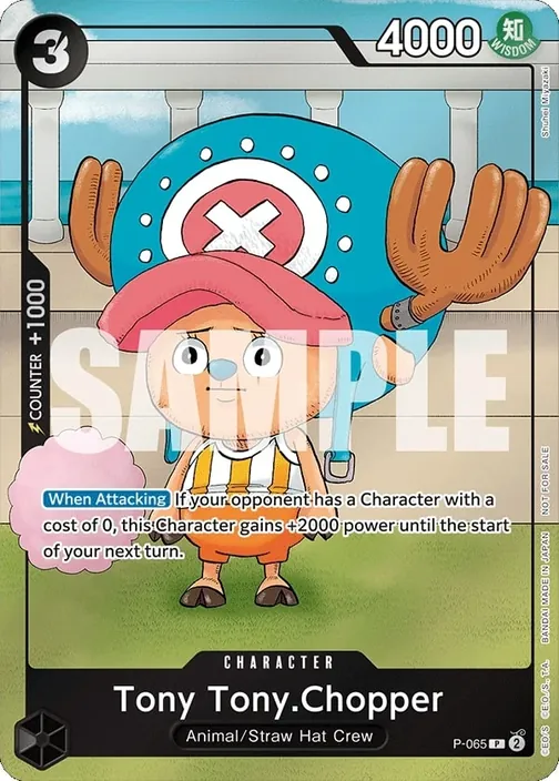 Carte One Piece anglaise P-065 Tony Tony.Chopper