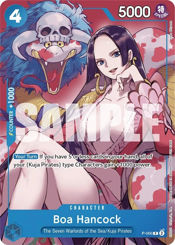 Carte One Piece anglaise Boa Hancock P-066 P