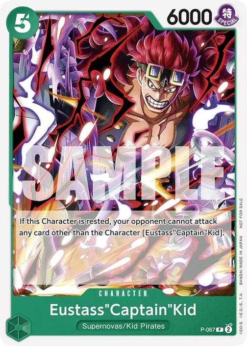Carte One Piece anglaise P-067 Eustass"Captain"Kid
