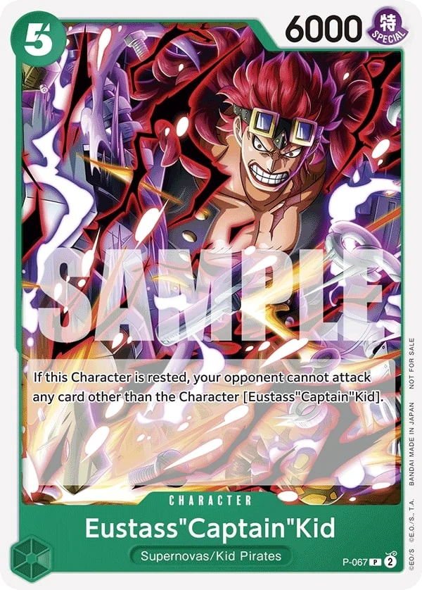 Carte One Piece anglaise Eustass"Captain"Kid P-067 P
