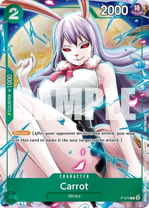 Carte One Piece anglaise P-070 Carrot