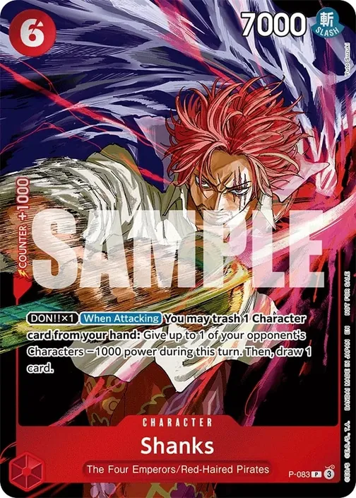 Carte One Piece anglaise P-083 Shanks
