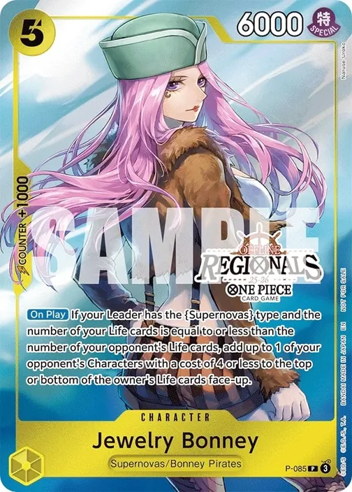 Carte One Piece anglaise P-085 Jewelry Bonney