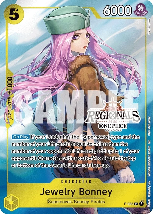 Carte One Piece anglaise Jewelry Bonney P-085 P