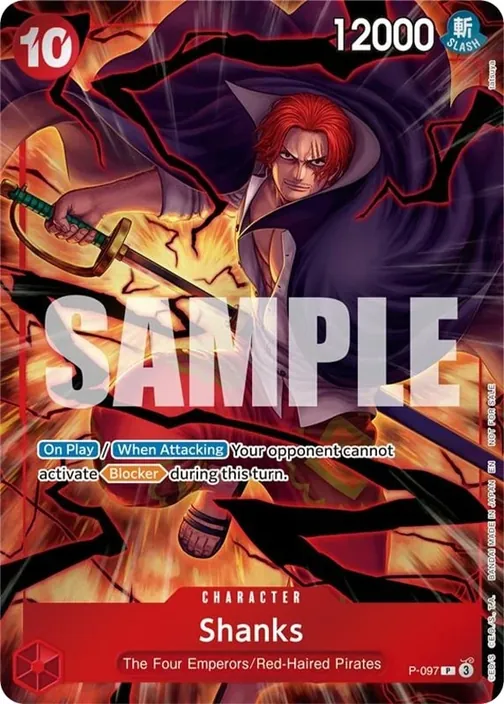 Carte One Piece anglaise P-097 Shanks
