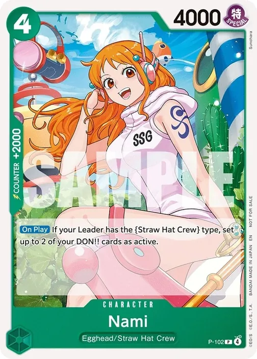 Carte One Piece anglaise P-102 Nami
