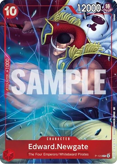Carte One Piece anglaise P-123 Edward.Newgate
